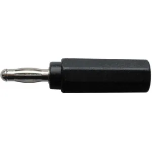 APPROVED VENDOR 5TWZ0 Banana Jack To Plug Adapter 20a Black | AE6MBT