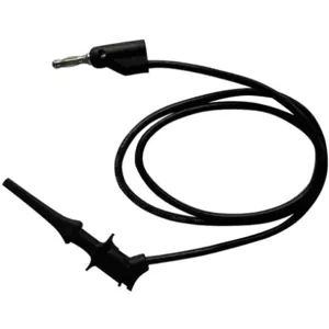 APPROVED VENDOR 5TXE3 Test Lead Clip To Banana Plug 60 Inch Black | AE6MDP