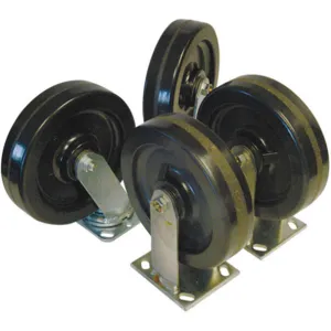 APPROVED VENDOR 6604 Casters Rubber Pack Of 4 | AD8PPB 4LLN4