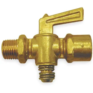 ANDERSON METALS CORP. PRODUCTS 6829 Ground Plug Valve 1/4 Inch 30 PSI Brass | AB3XAV 1VRA7