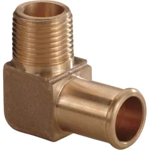 APPROVED VENDOR 6AFL1 Hose Barb 90 Degree 1/2 Inch 1/2 Mnpt Brass | AE7TDW