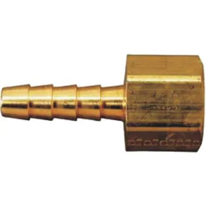 APPROVED VENDOR 6AFN1 Hose Barb 3/8 Inch 3/8 Fnpt Brass | AE7TEG