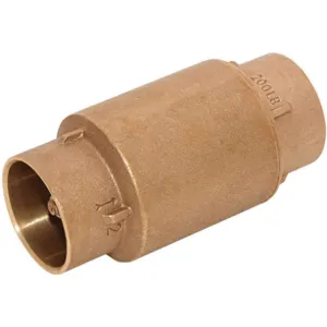 APPROVED VENDOR 6AJY8 Spring Check Valve Bronze 3/4 Inch Solder | AE7TZR