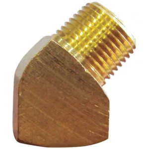 APPROVED VENDOR 6AYR8 Street Elbow Brass 45 1/8 Inch - Pack Of 10 | AE7WTU