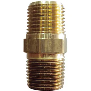 APPROVED VENDOR 6AZD1 Hex Nipple Brass 1/4 Inch - Pack Of 10 | AE7WXX