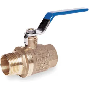 APPROVED VENDOR 6GD22 Brass Ball Valve Fnpt x Mnpt 3/8 In | AE8XHA