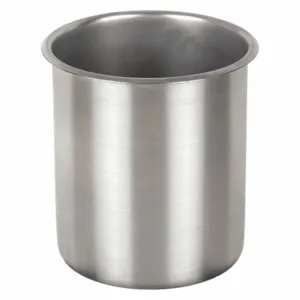 VOLLRATH 78740 Rolled Beaker 4 L 7 5/8 x 6.5 304 Stainless Steel | AC9XRN 3LEK1