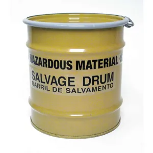 APPROVED VENDOR 820YM Salvage Drum 8 Gallon Yellow Hazs Material Steel | AF3NXK 8A982