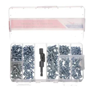 APPROVED VENDOR WWG-DISP-SCREW253 Self-drilling/tapping Screw Assortment, 253 Pieces | AC2WTW 2NRZ7