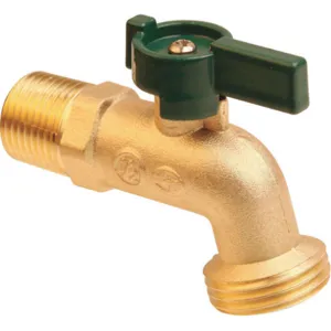 APPROVED VENDOR GGS-2VRP2 Hose Bibb Quarter Turn 3/4in Brass | AE9ZXM 6PDZ7