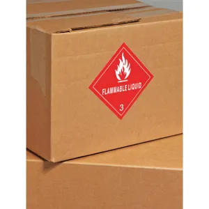 APPROVED VENDOR HMSL-0041-P100 Dot Label 4 Inch H White/red - Pack Of 100 | AF4DKP 8RNK3