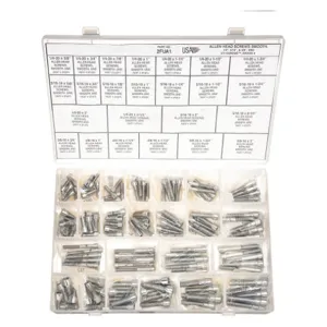 APPROVED VENDOR MK560SH Cap Screw Assortment Standard Chrome, 120 Pieces | AB9WGY 2FUA1