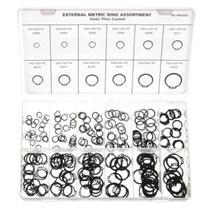 APPROVED VENDOR RCDSH824STPA External Ring Assortment 12 Szs, 240 Pieces | AD8HCP 4KGD2