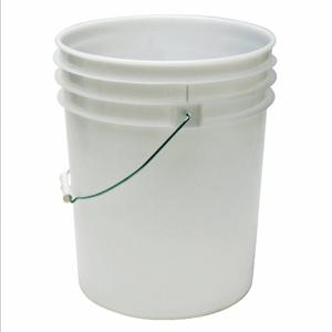 APPROVED VENDOR ROP2150-NM Pail, 5 gal, Open Head, Plastic, 12 3/8 Inch, 14 3/4 Inch Overall Height, Round, White | CN2RQD 51914 / 6KDZ2