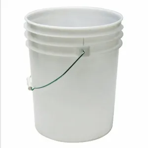 APPROVED VENDOR ROP2150-NM Pail, 5 gal, Open Head, Plastic, 12 3/8 Inch, 14 3/4 Inch Overall Height, Round, White | CN2RQD 51914 / 6KDZ2