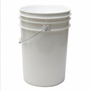 APPROVED VENDOR ROP2160W-M Pail, 6 gal, Open Head, Plastic, 12 3/8 Inch, 17 5/8 Inch Overall Height, Round, White | CN2RQE 51915 / 6KDZ3