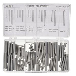 APPROVED VENDOR TPKIT15120 Taper Pin Assortment Standard Steel 15 Sizes, 120 Pieces | AC3LEF 2UHG8