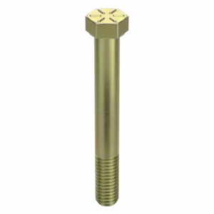 GRAINGER N04104.043.0300 Hex Head Cap Screw 7/16-14X3 Steel Grade 8 Zinc Yellow, 10PK | AH8HQD 38TP39