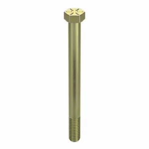 GRAINGER N04104.043.0550 Hex Head Cap Screw 7/16-14X5-1/2 Steel Grade 8 Zinc Yellow, 10PK | AH8HQJ 38TP44