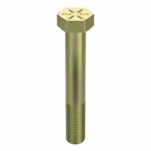 GRAINGER N04360.056.0325 Hex Head Cap Screw 9/16-18X3-1/4 Steel Grade 8 Yellow Zinc, 10PK | AH8VKK 38ZZ20