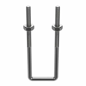 APPROVED VENDOR U17267.037.0207 U Bolt Square Bend 304 Stainless Steel 3/8-16 | AE7KNR 5YY66