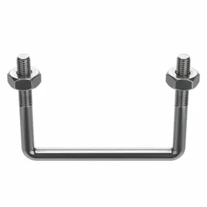 APPROVED VENDOR U17267.037.0403 U Bolt Square Bend 304 Stainless Steel 3/8-16 | AE7KNT 5YY68