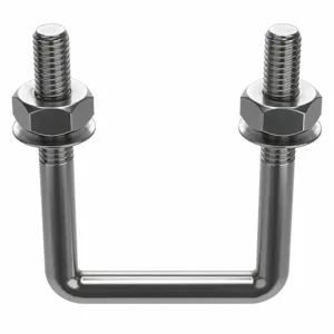 APPROVED VENDOR U17267.037.0405 U Bolt Square Bend 304 Stainless Steel 3/8-16 | AE7KNU 5YY70