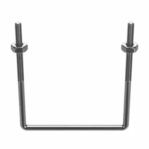 APPROVED VENDOR U17267.037.0809 U Bolt Square Bend 304 Stainless Steel 3/8-16 | AE7KPB 5YY84