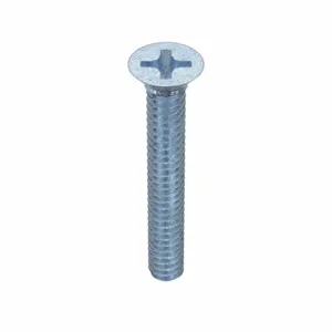 APPROVED VENDOR U24670.013.0100 Machine Screw Flat Steel 6-32 X 1 L, 100PK | AB2MBU 1MU74