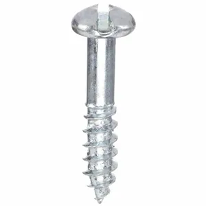 APPROVED VENDOR U25110.019.0100 Wood Screw Round #10X1L Zinc, 100PK | AB2CYL 1LB23