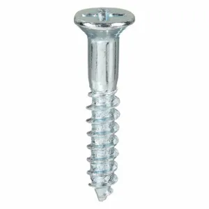 APPROVED VENDOR U25120.011.0075 Wood Screw Flat #4 X 3/4 Length Zinc, 100PK | AB2AWD 1KU56