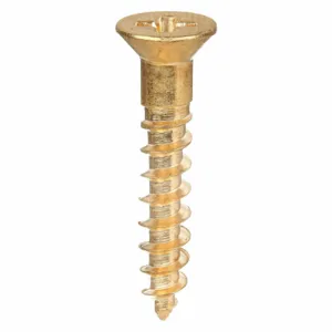 APPROVED VENDOR U49876.011.0050 Wood Screw Flat #4X1/2 L, 100PK | AB2BER 1KY63