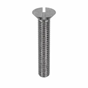 APPROVED VENDOR U51110.016.0100 Machine Screw Flat Stainless Steel 8-32 X 1 L, 100PK | AB9BBX 2AU29