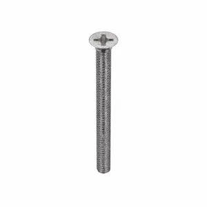 APPROVED VENDOR U51300.008.0100 Machine Screw Flat Stainless Steel 2-56 X 1 L, 100PK | AB8WNY 2AA48