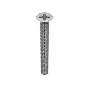 APPROVED VENDOR U51300.011.0100 Machine Screw Flat Stainless Steel 4-40 X 1 L, 100PK | AB8WPN 2AA72