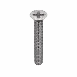 APPROVED VENDOR U51300.013.0100 Machine Screw Flat Stainless Steel 6-32 X 1 L, 100PK | AB8WQC 2AA98