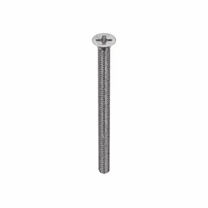 APPROVED VENDOR U51300.013.0200 Machine Screw Flat Stainless Steel 6-32 X 2 L, 100PK | AB8WXX 2AB17