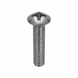 APPROVED VENDOR U51320.013.0062 Machine Screw Oval Stainless Steel 6-32 X 5/8 L, 100PK | AB9CHE 2BB94