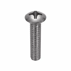 APPROVED VENDOR U51320.013.0062 Machine Screw Oval Stainless Steel 6-32 X 5/8 L, 100PK | AB9CHE 2BB94