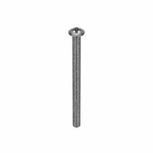 APPROVED VENDOR U51320.013.0200 Machine Screw Oval Stainless Steel 6-32 X 2 L, 100PK | AB9CHT 2BE12