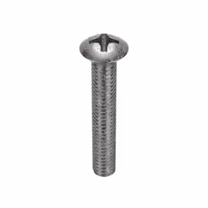 APPROVED VENDOR U51320.016.0100 Machine Screw Oval Stainless Steel 8-32 X 1 L, 100PK | AB9CJH 2BE26