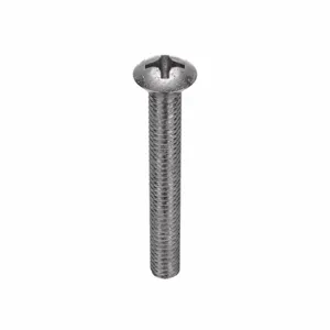 APPROVED VENDOR U51320.016.0125 Machine Screw Oval Stainless Steel 8-32 X 1 1/4L, 100PK | AB9CJK 2BE28