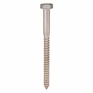 APPROVED VENDOR U51900.037.0600 Hex Lag Screw Stainless Steel 3/8 X 6 L, 5PK | AC8KFP 3AWY2
