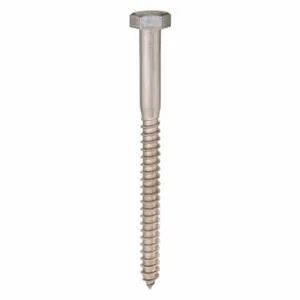 APPROVED VENDOR U51900.037.0500 Hex Lag Screw Stainless Steel 3/8 X 5 L, 10PK | AC8KEV 3AWT9