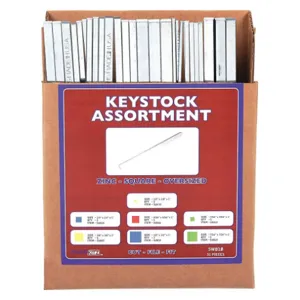 APPROVED VENDOR WWGDISKSZCOV031 Key Stock Kit, 31 Pieces | AE6ZPZ 5WB10