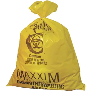 APPROVED VENDOR WYCB142233 Chemo Waste Bag Yellow 34 Inch Length - Pack Of 100 | AD2TUD 3UAD6