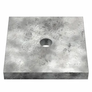 APPROVED VENDOR Z8950D Washer Square Diamond Galvanised Fits 1/4 Inch, 2PK | AA9YWU 1JUT9