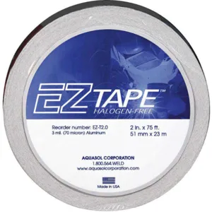 AQUASOL WELDING EZ-T 2.0 Aluminium Tape, Fully Coated, Width 2 Inch, Length 75 Feet | AA8DXY 18C573