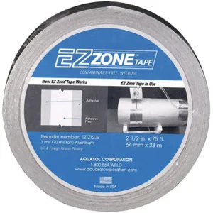 AQUASOL WELDING EZ-ZT 2.5 Aluminium Adhesive Tape, Width 2.5 Inch, Length 75 Feet | AA8DXW 18C571