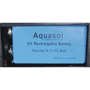 AQUASOL WELDING P-OX BATT Rechargeable Battery, 9V NiMH, Size 2 x 1 x 1 Inch | AH4VDK 35MC78